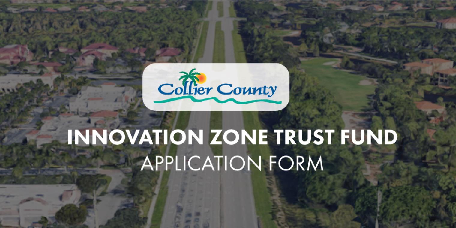Aerial view of a road. Innovation Zone Trust Fund Application Form